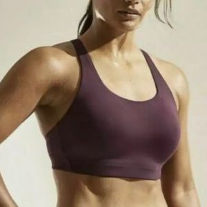 Athleta advance bra gently used purple